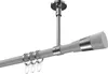 Interdeco Gardinenstange / Vorhangstange Weiß / Chrom, Typ Produktbild-Vorschau 1
