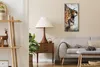 Leinwand Uhr Küche Wohnzimmer Bild 30x60 Gemälde Abstrakte Produktbild-Vorschau 3