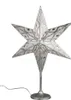 Deko Lampe, Leuchte Stern CAPRI auf Fuß H. 65cm silber Produktbild-Vorschau 1