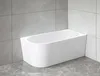 Aqualine TIBERA R Stehende Eckbadewanne 140x70cm, weiß Produktbild-Vorschau 2
