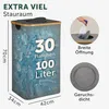Pojemnik na butelki zwrotne Blumtal 100 l – bambusowy Podgląd zdjęcia produktu 2