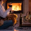 relaxdays Kaminholzkorb schwarz 33,0 x 38,0 x 40,0 cm Produktbild-Vorschau 3