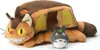 A plush toy of the Catbus from My Neighbor Totoro, with a small Totoro figure in front of it. Voir les images du produit