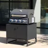 sweeek - Außenküche Stahl 2 Türen L80cm - Schwarz Produktbild-Vorschau 8