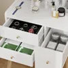 Puluomis Coiffeuse avec miroir et éclairage LED, coiffeuse Voir les images du produit 3