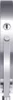 A close-up, studio shot of a silver-colored cosmetic mirror. Produktbild-Vorschau