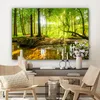MuchoWow® - Leinwandbilder - Wald - Landschaft - Wasser - Produktbild-Vorschau 7