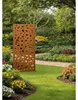 Sichtschutzwand floraworld Kreise Corten 90 x 180 cm rost Produktbild-Vorschau 1