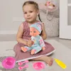 Malplay Babypuppe Fütternde in Kleidung Töpfchen Flasche Produktbild-Vorschau 13