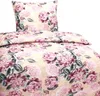 Hochwertige Baumwolle Bettwäsche Blumen Rosa Gelb 135x200 Produktbild-Vorschau 2