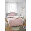 biberna Melange-Flanell Bettwäsche Paspel Uni Rosa 135x200 Produktbild-Vorschau 10