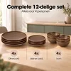 Sada nádobí Mica Decorations Nusa, hnědá, 12 dílů – talíře Náhled obrázku produktu 11