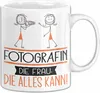 Fotografin Geschenk Tasse Becher Die Frau Die Allen Kann Produktbild-Vorschau 1