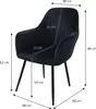 ML-Design 6er Set Esszimmerstuhl mit Rückenlehne, Schwarz, Produktbild-Vorschau 7
