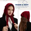 ACUSHLA 100% Wolle Dreieckstuch Damen, Strick Schal, Rot Produktbild-Vorschau 3