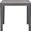 vidaXL Table de jardin moka 78 x 78 x 72 cm plastique Voir les images du produit 1