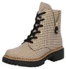 Stivali da donna Rieker, modello stringato, color beige, Anteprima dell’immagine prodotto 48