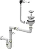 An exploded view of a sink drain assembly, showing all the individual parts. Podgląd zdjęcia produktu