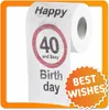 Fun Klopapier 40. Geburtstag - Bedrucktes Toilettenpapier Produktbild-Vorschau 7