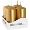 Candela votiva BISPOL Aura 9H 8CM SW40/80 GOLD METALIK 4 Anteprima dell’immagine prodotto 1