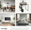 Collage of four different room settings featuring furniture, including a dining room, living room, bedroom, and a desk setup. Náhled obrázku produktu
