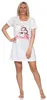 Damen Nachthemd Sleepshirt Nachtwäsche;  Ecru/M/38 Produktbild-Vorschau 1