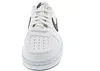 A close-up, front-facing view of a white Nike Court Borough Low Recraft sneaker. Náhľad obrázku produktu