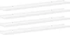 vidaXL Étagères murales 4 pcs. Blanc 100x9x3 cm Voir les images du produit 10