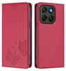 Lederhülle für Motorola Moto G67/Moto G77, Schmetterling Produktbild-Vorschau 1