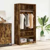 vidaXL Kleiderschrank Räuchereiche 100x50x200 cm Produktbild-Vorschau 2