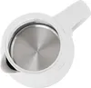Top-down view of the inside of a white electric kettle, showing the metal heating element and the rim of the kettle. Produktbild-Vorschau