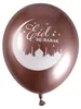 6 Eid Mubarak Luftballons Roségold 30 cm Party-Deko - Produktbild-Vorschau 1