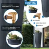 4rain Réservoir LINUS 2en1 220L graphite avec robinet PE Voir les images du produit 4