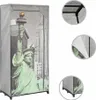 vidaXL Kleiderschrank 75×45×160 cm New York Stoff Produktbild-Vorschau 1