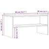 vidaXL Armoire TV Gris Sonoma 80x40x40 cm Bois composite Voir les images du produit 7