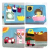 Jouets éducatifs Busy Board en feutre pour enfants, planche Voir les images du produit 5