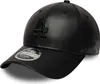 A black leather-like baseball cap with the Los Angeles Dodgers logo. Produktbild-Vorschau