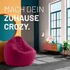 Pouf rotondo Lumaland, cuscino lounge, poltrona relax con Anteprima dell’immagine prodotto 3