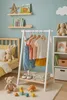 DOCHTMANN Montessori dětský věšák na oblečení bílý 70 x 110 Náhled obrázku produktu 4