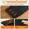 A close-up view of a dog crate's removable tray, highlighting its features for easy cleaning and spill containment. Produktbild-Vorschau