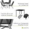 Juskys Aluminium Gartengarnitur Milano Gartenmöbel Set mit Produktbild-Vorschau 3