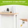 Schlanker Konsolentisch 100×20×80cm, Holz, breite Ablage, Produktbild-Vorschau 5