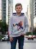 Marvel Spiderman Hoodie für Jungen - Kinder Kapuzenpullover Produktbild-Vorschau 3
