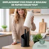 Porte-rouleau de cuisine eluno en acier inoxydable et métal Voir les images du produit 4