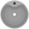 vidaXL Luxus-Waschbecken mit Überlauf Matt Hellgrau 36x13 Produktbild-Vorschau 3