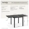 tectake® Aluminium-Gartentisch Campos für 4–6 Personen, Produktbild-Vorschau 5