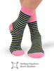 OCERA 10 Paar Damen Socken mit buntem Streifen-Muster - Gr. Produktbild-Vorschau 3