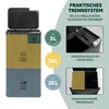 Kosz na śmieci eluno, pojemność 58 litrów, kosz z 3 Podgląd zdjęcia produktu 3