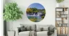 Sticker Kreis WASSERFFALL Bäume Grün Himmel Natur Produktbild-Vorschau 6