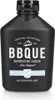 A black bottle of BBQ sauce against a white background. Produktbild-Vorschau